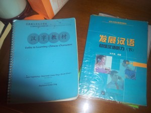 Books from Shanghai schooling.