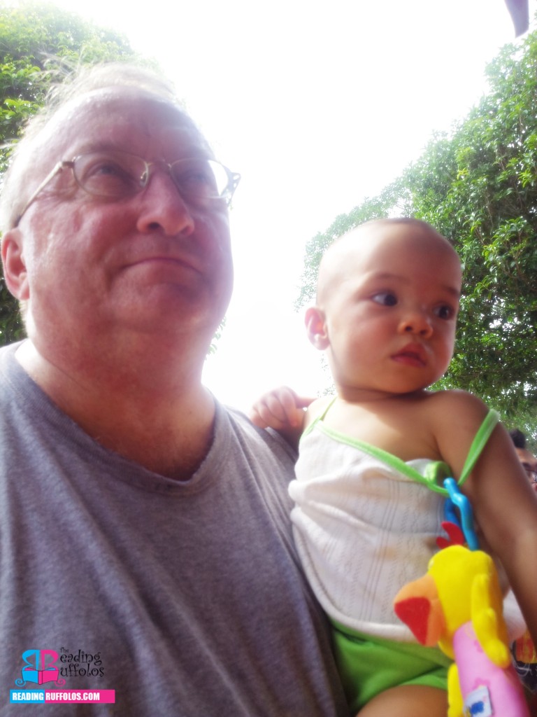 DADDY & TONI. Lining up for "It's A Small World." 