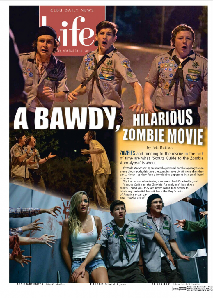 Scouts Guide to the Zombie Apocalypse  - CDN Movie Review - readingruffolos 1